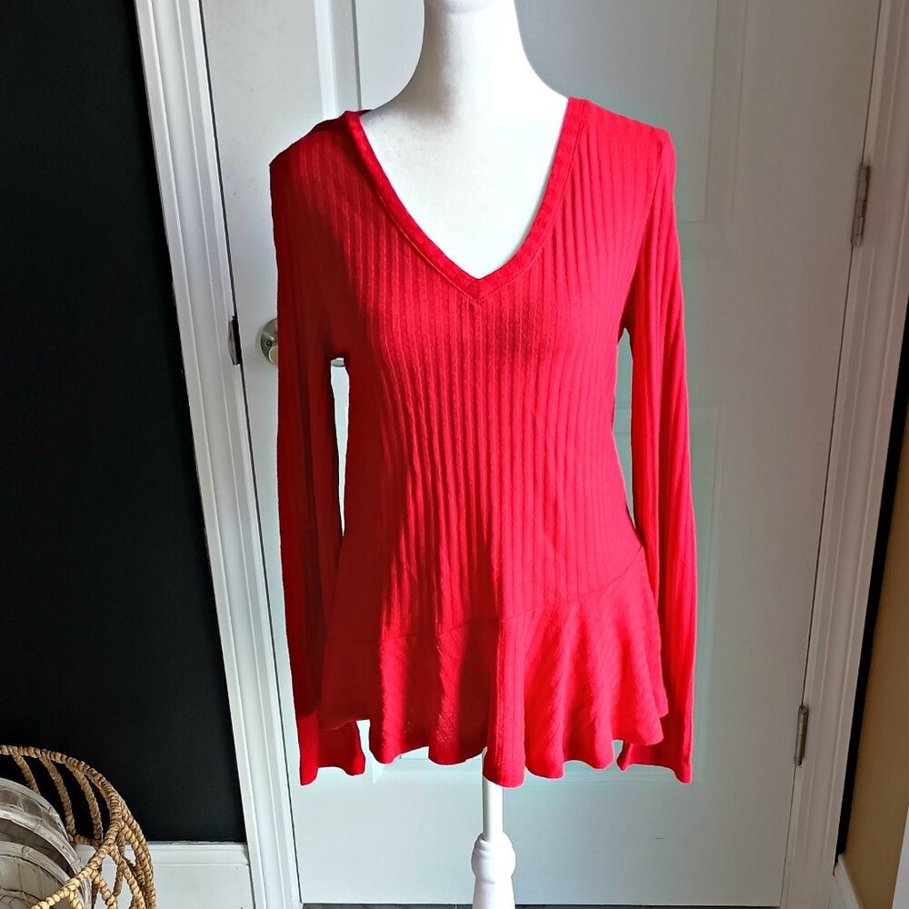 NEW! SOFT KNIT V NECK BLOUSE FOR THE REPUBLIC